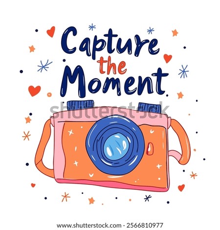 Retro Camera Illustration Capture the Moment