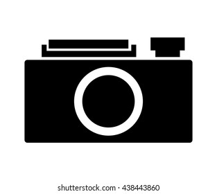 retro camera isolated icon design