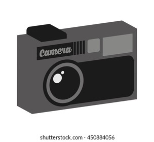 retro camera isolated icon design, vector illustration  graphic 