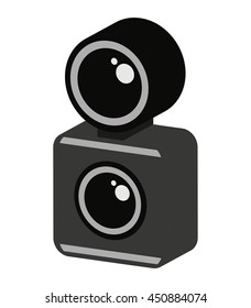 retro camera isolated icon design, vector illustration  graphic 