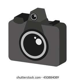 retro camera isolated icon design, vector illustration  graphic 