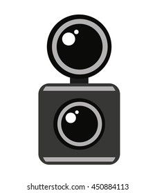 retro camera isolated icon design, vector illustration  graphic 