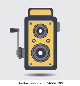 retro camera old vector