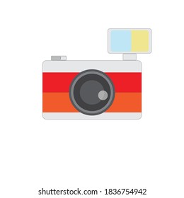 Retro camera vector , Flat design vector