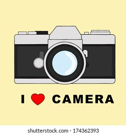 Retro Camera : vector sketchbook