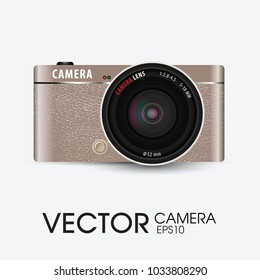 Retro camera or vintage camera vector