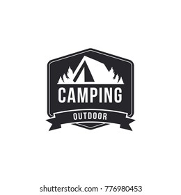 Retro camp badges