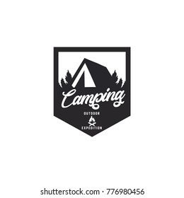 Retro camp badges
