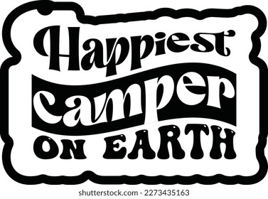 Retro Camping 2, T-shirt Design, Vector