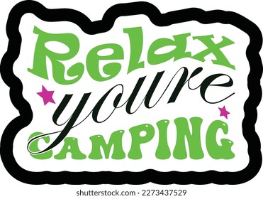 Retro Camping 2, T-shirt Design, Vector