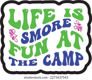 Retro Camping 2, T-shirt Design, Vector