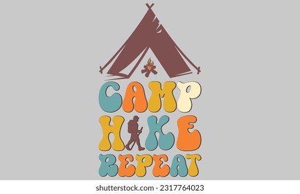 Retro Camping Sublimation Design Bundle