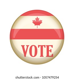 Retro Canada campaign button
