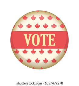 Retro Canada campaign button