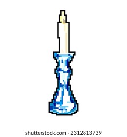 retro candlestick vintage game pixel art retro vector. bit retro candlestick vintage. old vintage illustration