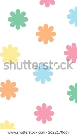 Retro Candy Shape Pastel Color with Dark Background. Retro Potrait Dark Background. High Quality Background Vector Illustration