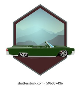 Retro car cabriolete