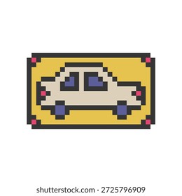 Retro Auto niedlich Pixel Kunst