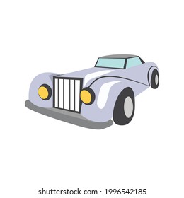 Retro car flat style Vector illustration. flat design vector