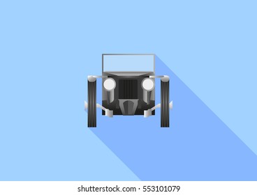 Retro Car front view