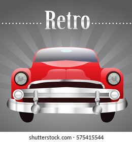 Retro Car Garage vintage. Vector illustration.