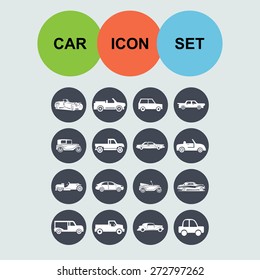 retro car icons