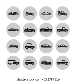 retro car icons