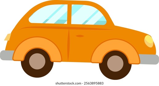 Retro Car Illustration Vector Illustration