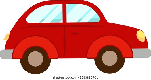 Retro Car Illustration Vector Illustration