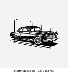 Retro Car Logo | Antique Vehicle Branding Design
