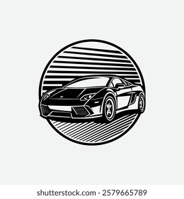 Retro Car Logo | Antique Vehicle Branding Design
