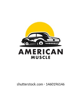 Retro Car Logo Design Template Vector