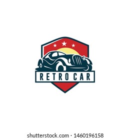 Retro Car Logo Design Template Vector