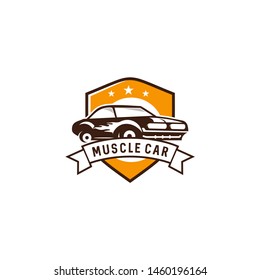 Retro Car Logo Design Template Vector