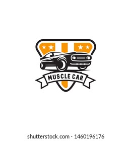 Retro Car Logo Design Template Vector