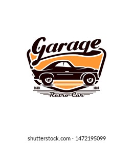 Retro Car Logo Design Template Vector