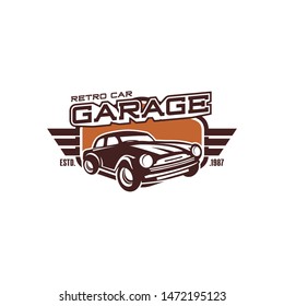Retro Car Logo Design Template Vector