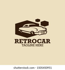 Retro Car Logo Design Vector