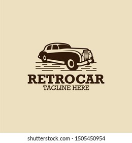 Retro Car Logo Design Vector