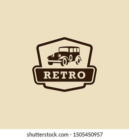 Retro Car Logo Design Vector