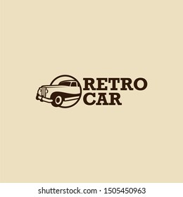 Retro Car Logo Design Vector