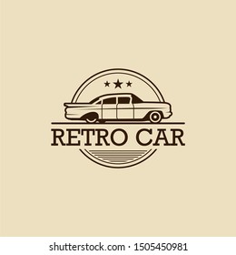 Retro Car Logo Design Vector