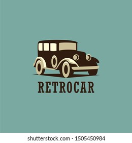 Retro Car Logo Design Vector