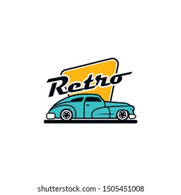 Retro Car Logo Design Vector Stock Vector (Royalty Free) 1505451008 ...