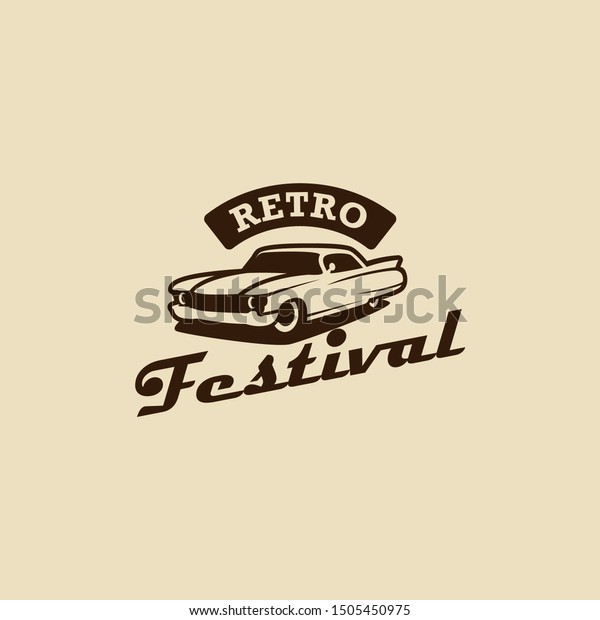Retro Car Logo Design\
Vector