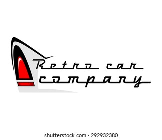 Retro Car Logo Vector