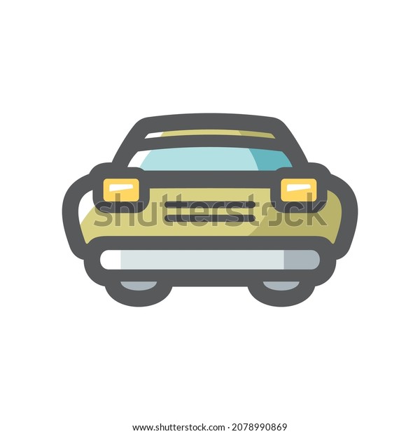 Retro Car\
Luxury Vector icon Cartoon\
illustration.
