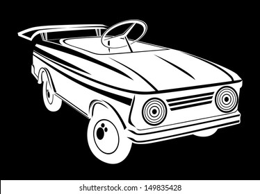 Retro car. Sport car.