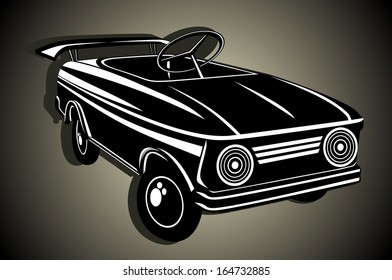 Retro car. Sport car.