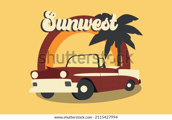 Retro car Sun, West Palm\
Beach